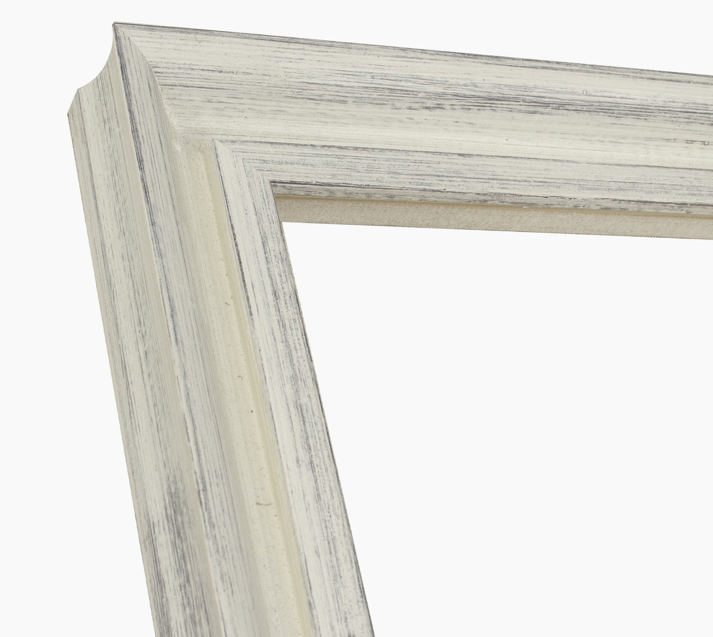 229.920 cadre en bois blanc avec fond marron mesure de profil 45x45 mm Lombarda cornici S.n.c.
