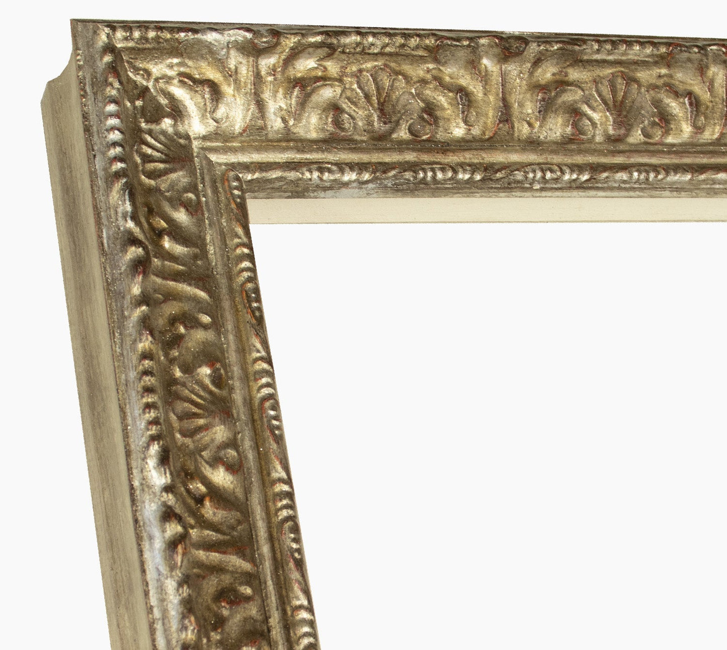 496.231 cadre en bois à la feuille d'argent antique mesure de profil 45x50 mm Lombarda cornici S.n.c.