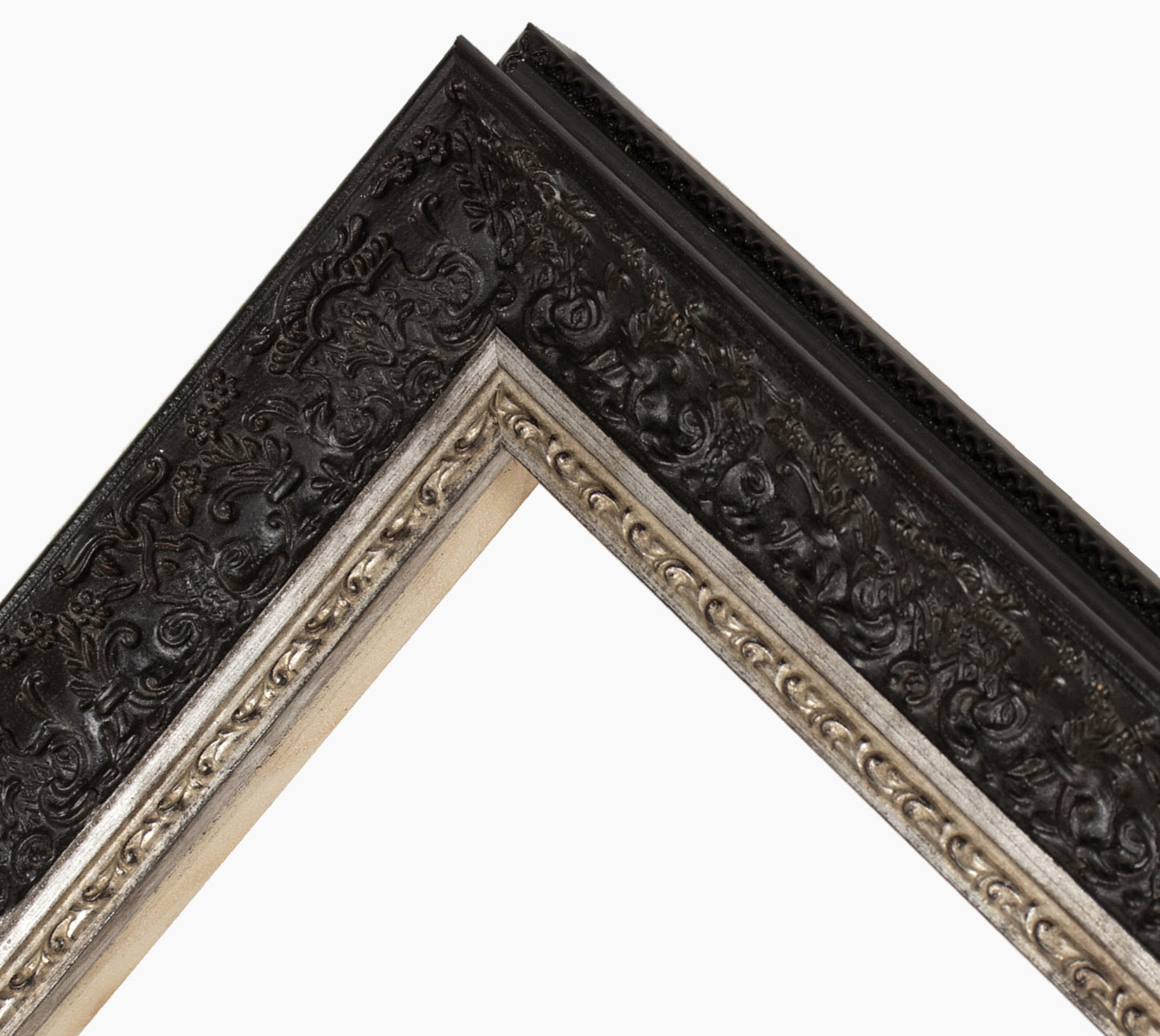 Cadre noire et or en bois sur mesure 731.602