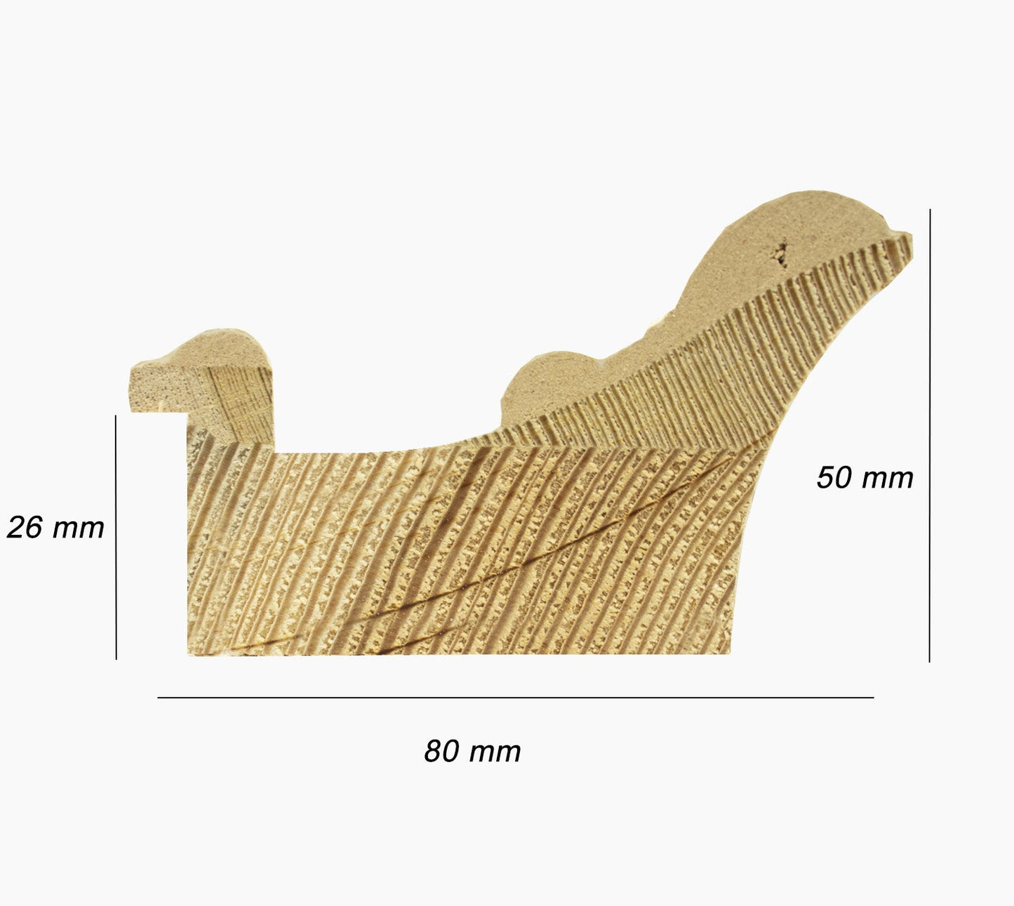 COR.4480.3000 Bilderrahmen aus antikem taubengrauem Holz mit Gold Lombarda cornici S.n.c.
