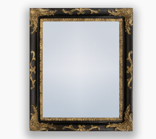 Miroirs ancien sur mesure noir et or cor.430.601