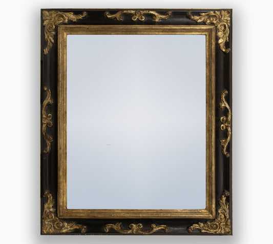 Alte benutzerdefinierte Spiegel schwarz und golden. 739,601