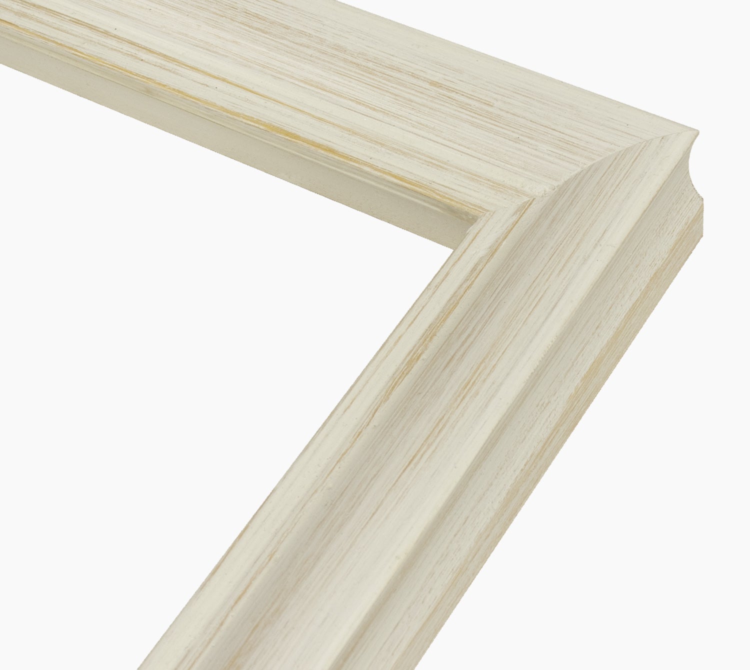 227.915 cadre en bois à fond ocre blanc mesure de profil 45x45 mm Lombarda cornici S.n.c.