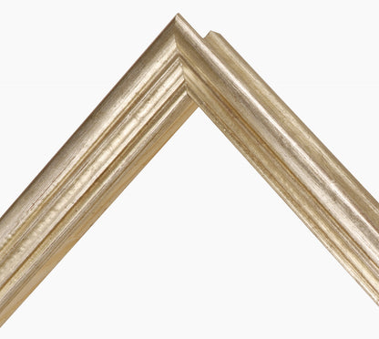 Holzrahmen mit silbernen Blattkunst.240.011