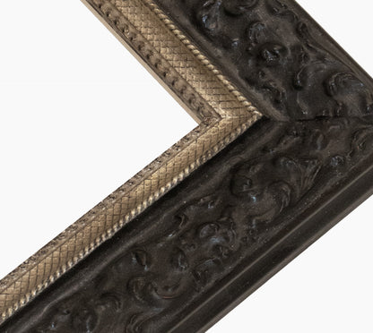 Schwarz -Silber -Holzeinstellung Custom 4497.602