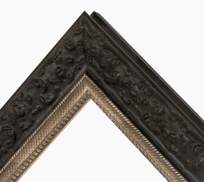 Schwarz -Silber -Holzeinstellung Custom 4497.602