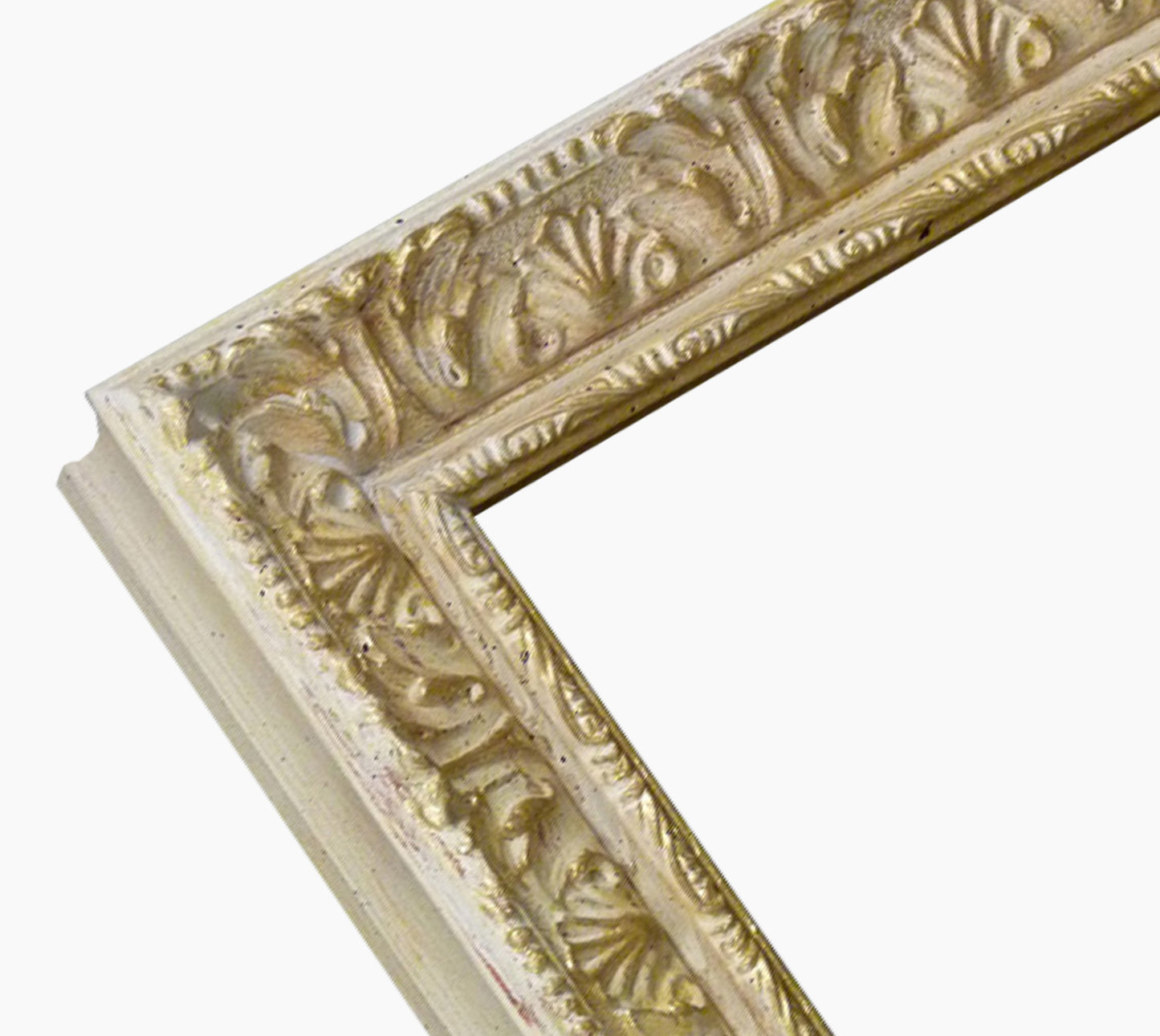 Elfenbein- und Gold Barock Holzrahmen 496.190
