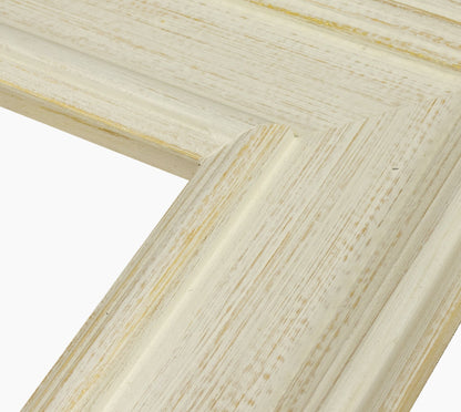 740.915 cadre en bois à fond ocre blanc mesure de profil 100x50 mm Lombarda cornici S.n.c.