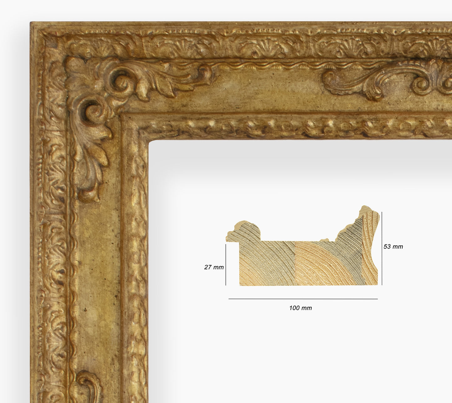Cor.743.010 Barockrahmen am Blattgold