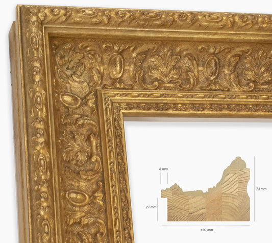 Bilderrahmen Holzbarock mit Blattgold 6301.010