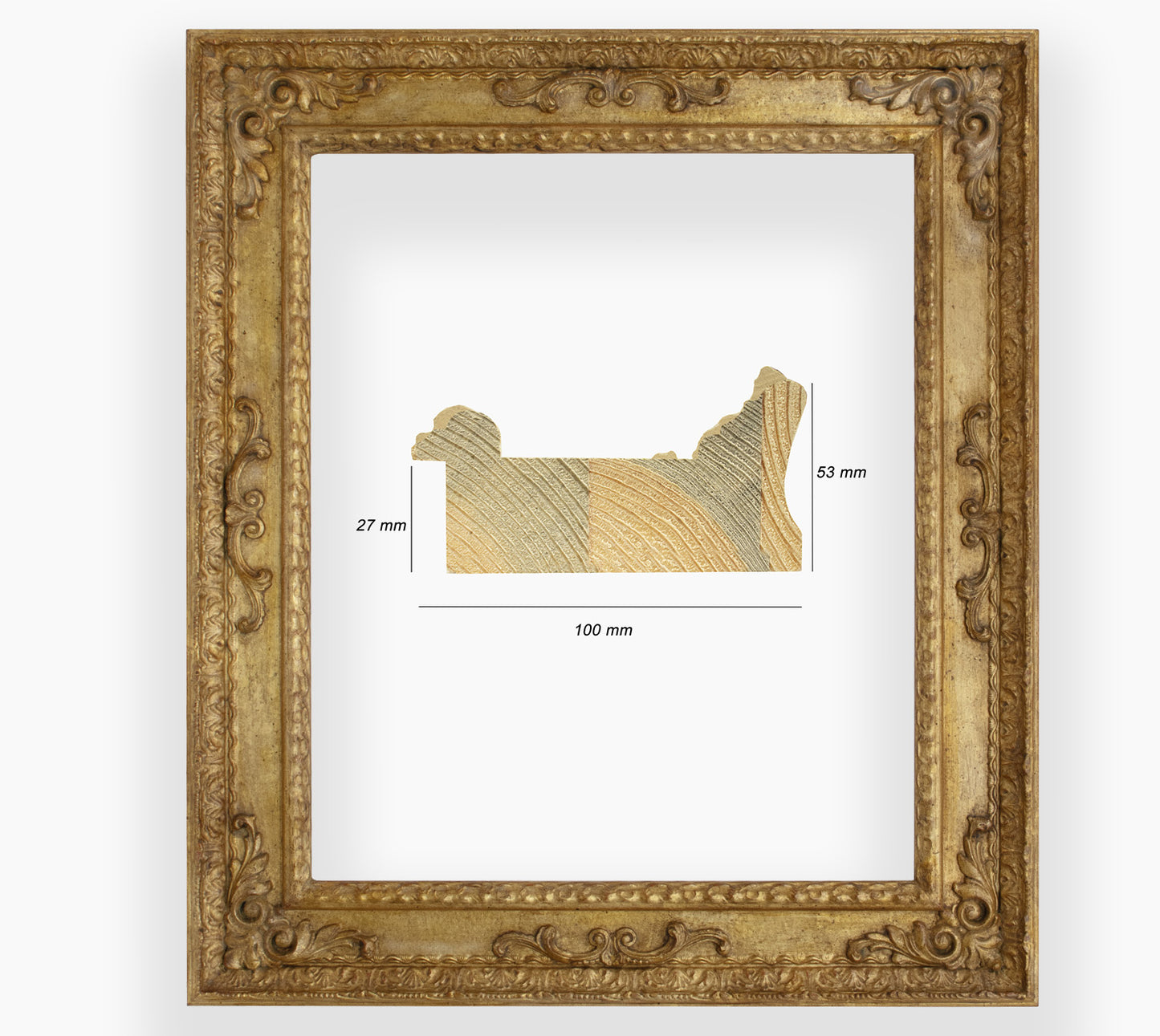 Cor.743.010 Barockrahmen am Blattgold