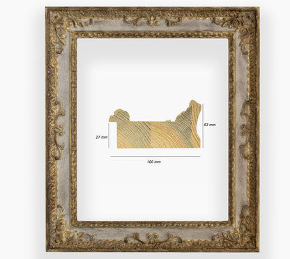 Cor.743.3004 Golden Holzrahmen grau grau